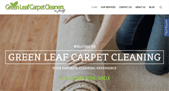 Desktop Screenshot of greenleafcarpetcleaners.com